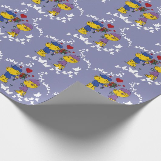 Ferald und Sahsha Ferret Wrapping Paper Geschenkpapier (Ecke)