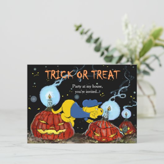 Ferald und The Rotten Pumpkins Einladung (Stehend Vorderseite)