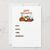 Ferald und The Rotten Pumpkins | HALLOWEEN-PARTY Einladung (Rückseite)