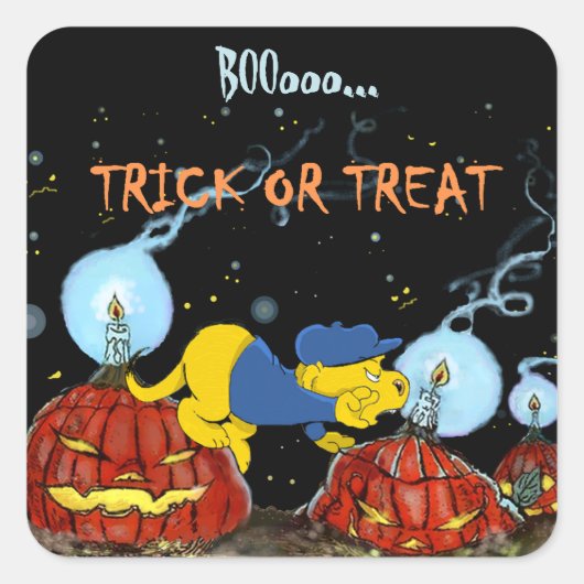 Ferald und The Rotten Pumpkins Quadratischer Aufkleber (Vorderseite)