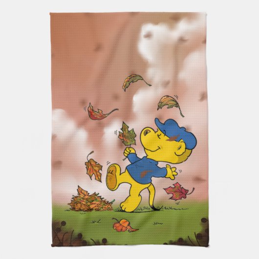 Ferald unter den Herbst hinterlässt Küchentücher (Vertikal)