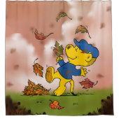 Ferald unter den Herbstleaves Duschvorhang (Vorderseite)