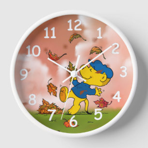 Ferald unter den Herbstleaves hinterlässt die Uhr