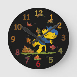 Ferald unter den Herbstleaves hinterlässt die Uhr