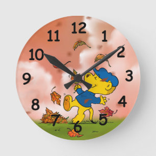 Ferald unter den Herbstleaves hinterlässt die Uhr