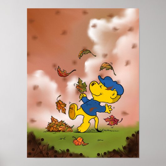 Ferald unter den Herbstleaves Poster (Vorne)