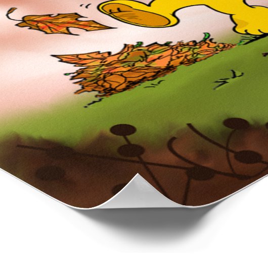 Ferald unter den Herbstleaves Poster (Ecke)