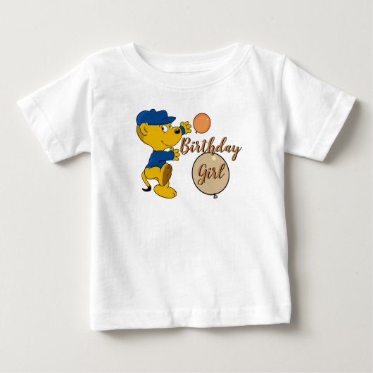 Ferald | Upbeat Birthday Girl Baby T-shirt (Vorderseite)