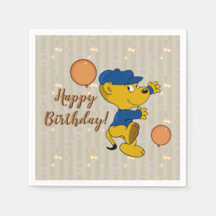 Ferald   Upbeat Geburtstag Serviette