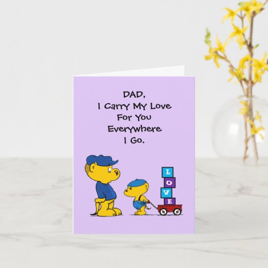 Ferald | Vatertagskarte Karte (Gelbe Blume)