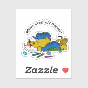 Ferald   Wo die Kreativität abstammt! Aufkleber