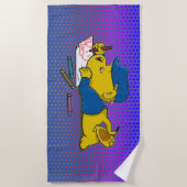 Ferald Zeichne mit Crayons Strandtuch (Vorderseite)