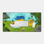 Ferald Zeichnend Kinder Schreibtischunterlage (Tastatur & Maus)