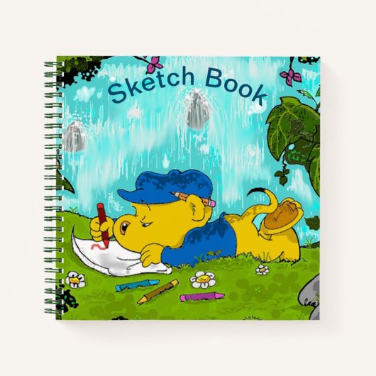 Ferald Zeichnend | Kinderskizze Notizblock (Vorderseite)