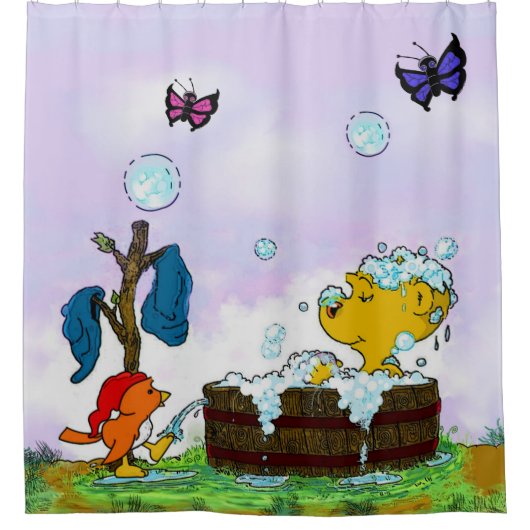 Ferald's Bubble Bath Duwer Vorhang (Vorderseite)