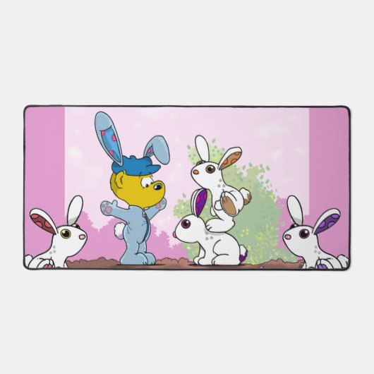 Ferald's Bunny Anzug Kids Schreibtischunterlage (Vorderseite)