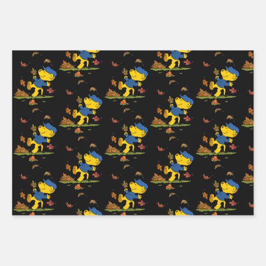 Ferald's Herbstleaves Geschenkpapier Set (Vorderseite)