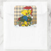 Ferald's Hula Wreath Quadratischer Aufkleber (Tasche)