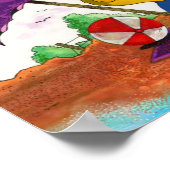 Ferald's Ice-Cream Beach Delight Poster (Ecke)