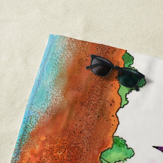 Ferald's Ice-Cream Beach Delight Strandtuch (Beispiel)