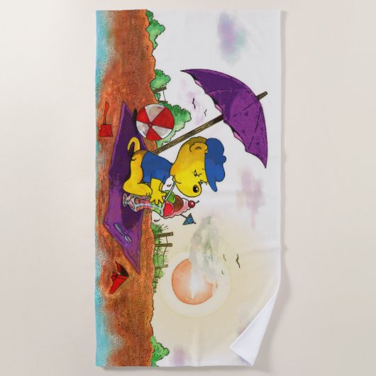 Ferald's Ice-Cream Beach Delight Strandtuch (Vorderseite)