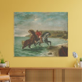 Ferdinand Delacroix Pferde aus dem Meer Leinwanddruck (Insitu (Wohnzimmer))