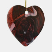 Ferdinand der Stier Keramik Ornament (Rechts)