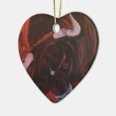 Ferdinand der Stier Keramik Ornament (Links)
