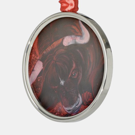 Ferdinand der Stier Ornament Aus Metall (Links)