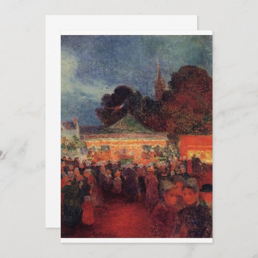 Ferdinand du Puigaudeau - Karneval in Le Night Einladung (Vorne/Hinten)