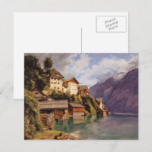Ferdinand Georg Waldmüller: Hallstatt Postkarte (Vorne/Hinten)