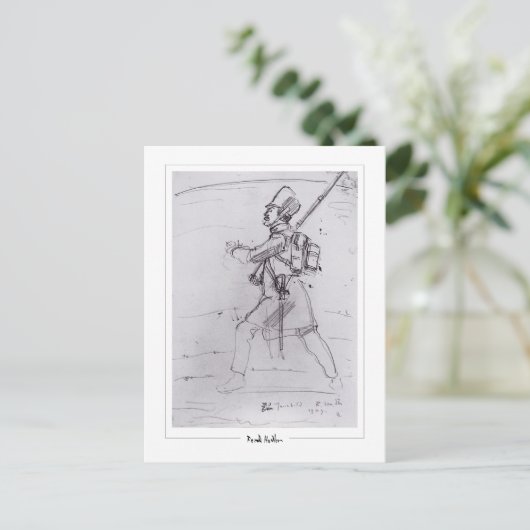 Ferdinand Hodler #233 - Fine Art Postcard Postkarte (Stehend Vorderseite)