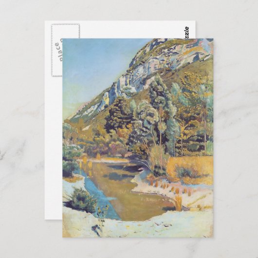 Ferdinand Hodler - Am Fuße des Petit Saleve Postkarte (Vorne/Hinten)