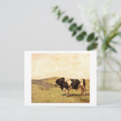 Ferdinand Hodler - Bull in einer Weide Postkarte (Stehend Vorderseite)