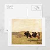 Ferdinand Hodler - Bull in einer Weide Postkarte (Vorne/Hinten)