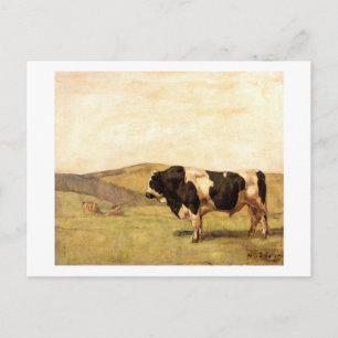 Ferdinand Hodler - Bull in einer Weide Postkarte