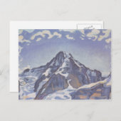 Ferdinand Hodler - Der Mönch mit Wolken Postkarte (Vorne/Hinten)