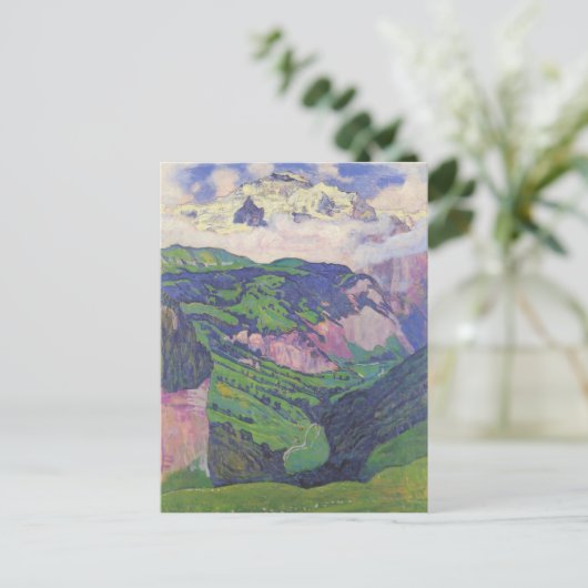 Ferdinand Hodler - Die Dame der Isenfluh Postkarte (Stehend Vorderseite)