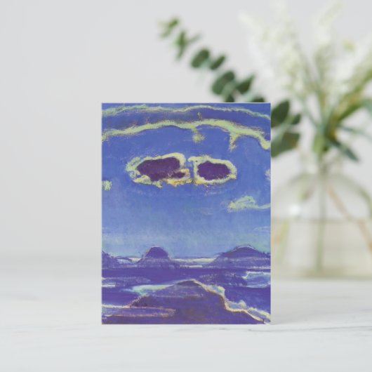 Ferdinand Hodler-Eiger, Monch, Jungfrau im Mondlic Postkarte (Stehend Vorderseite)