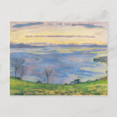 Ferdinand Hodler - Genfer See am Abend Postkarte (Vorderseite)