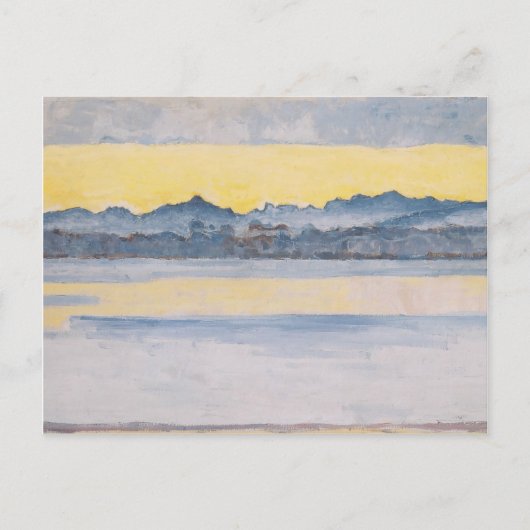 Ferdinand Hodler - Genfersee mit Mont Blanc Postkarte (Vorderseite)