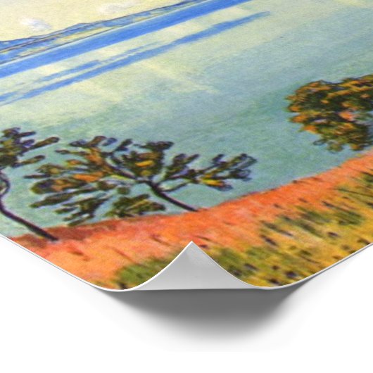 Ferdinand Hodler - Genfersee von Chexbres Poster (Ecke)