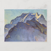 Ferdinand Hodler - Jungfrau-Massiv und Schwarzmonc Postkarte (Vorderseite)