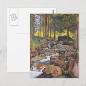 Ferdinand Hodler- Wald mit Bergbach Postkarte (Vorne/Hinten)