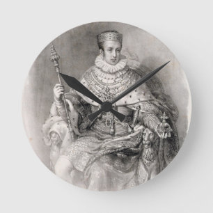 Ferdinand I (1793-1875), König von Runde Wanduhr