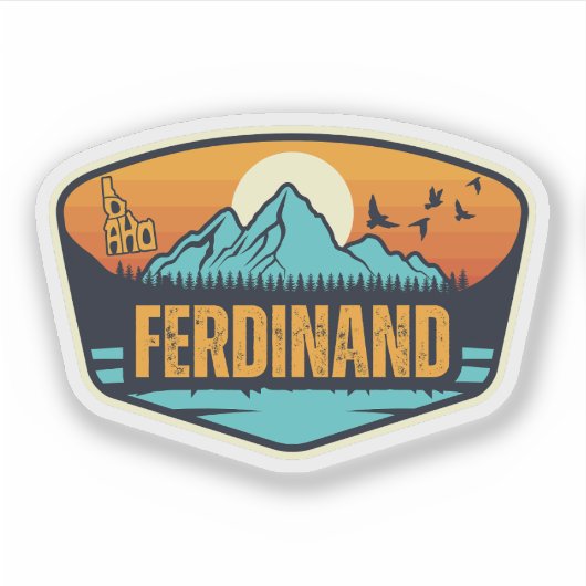 Ferdinand, Idaho Aufkleber (Vorderseite)
