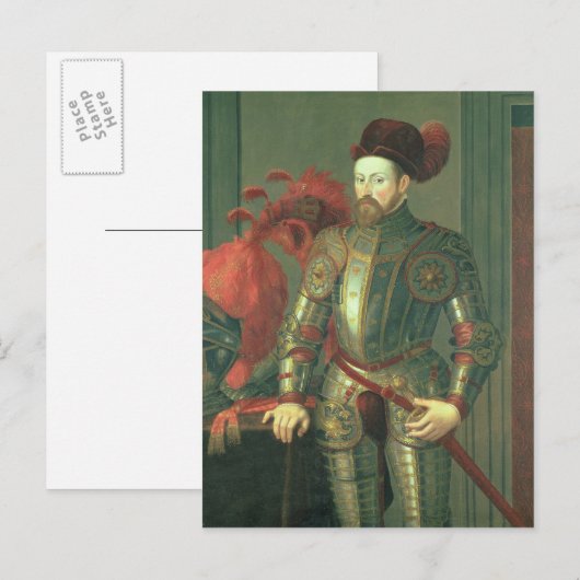 Ferdinand II., Kaiser Heiliger Römer Postkarte (Vorne/Hinten)