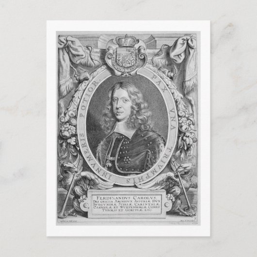 Ferdinand III (1608-57) Erzherzog von Österreich, Postkarte (Vorderseite)