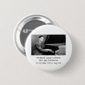 Ferdinand Joseph LaMothe, ALIAS Jelly Roll Morton Button (Vorne & Hinten)