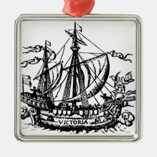 Ferdinand Magellan Boot 'Victoria Silbernes Ornament
